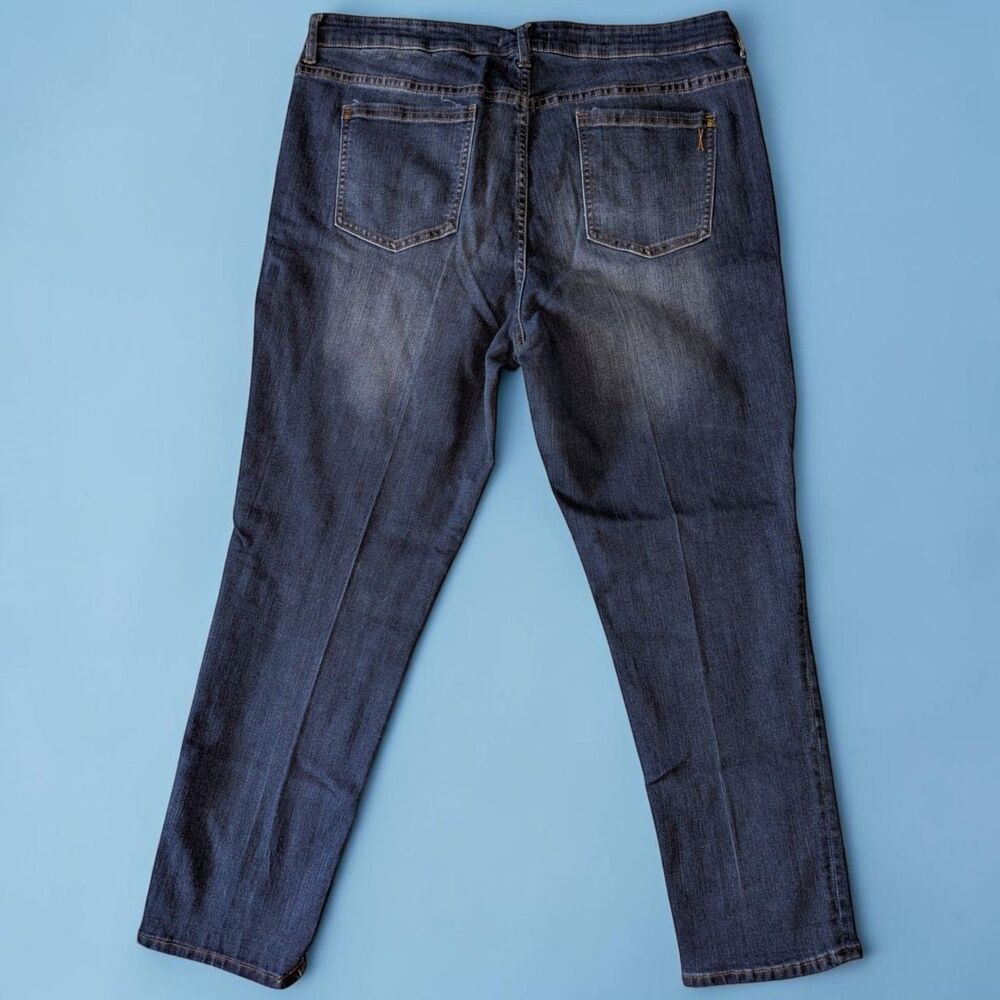 Vintage America Jeans Women’s Size 16/33 Blue Cropped Ankle Stretch Jeans